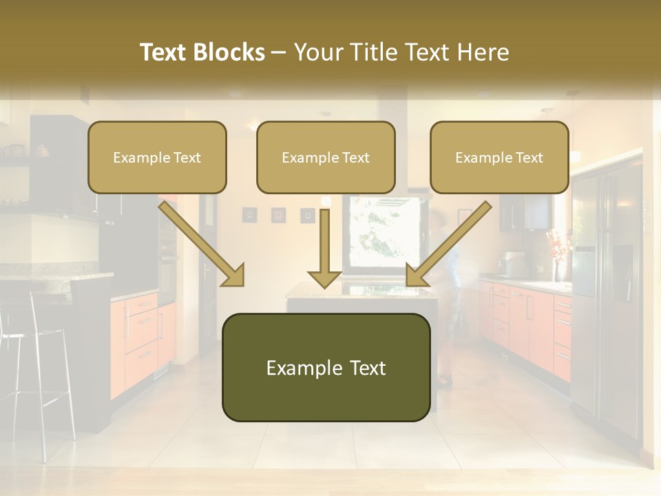 Kitchen In The Apartment PowerPoint Template