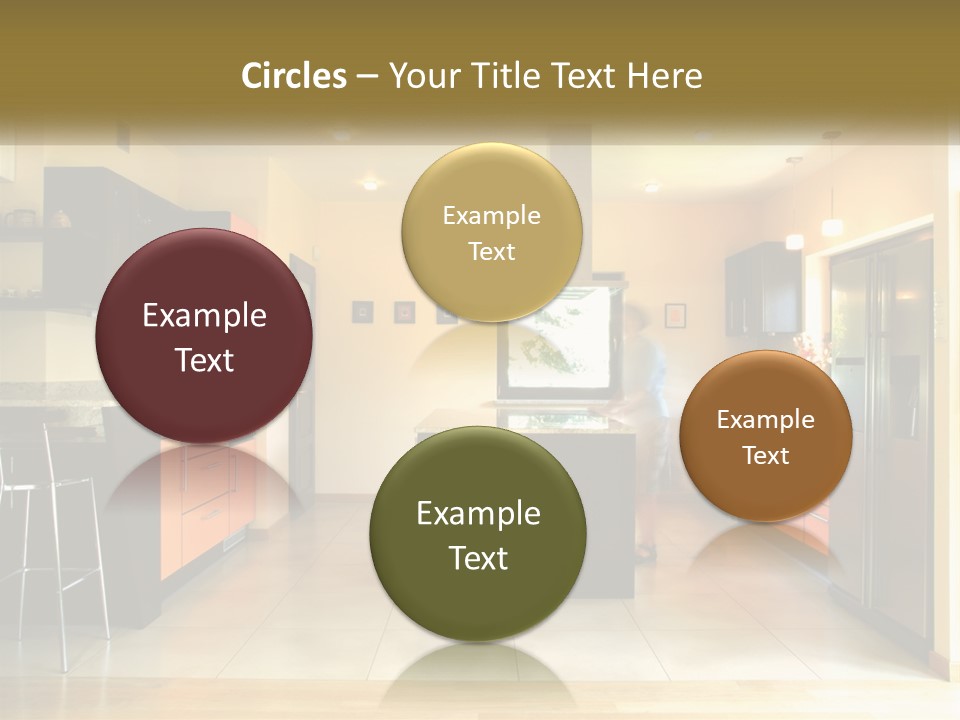 Kitchen In The Apartment PowerPoint Template