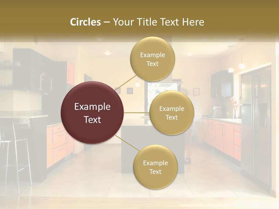 Kitchen In The Apartment PowerPoint Template