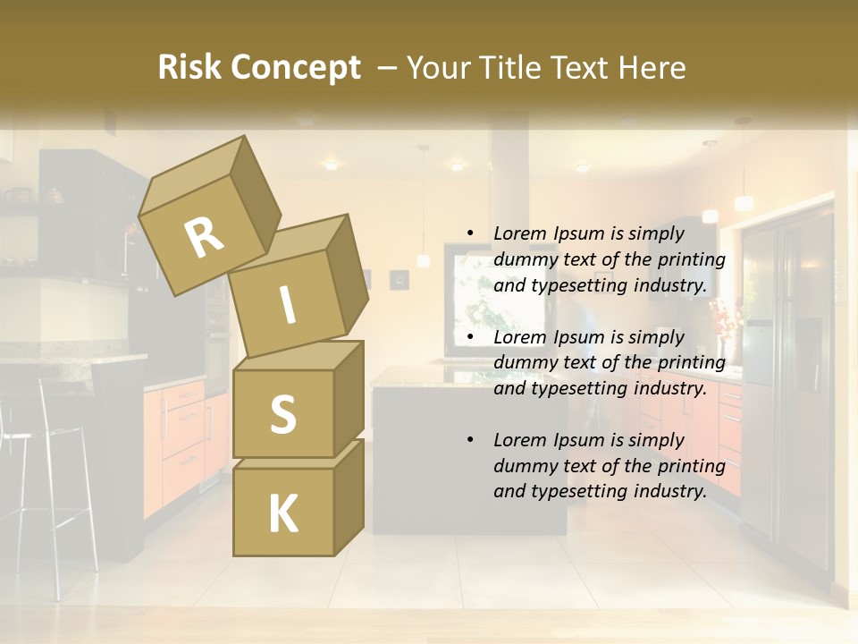 Kitchen In The Apartment PowerPoint Template