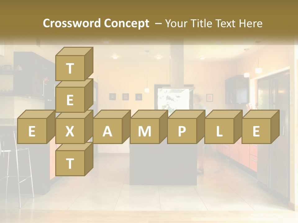 Kitchen In The Apartment PowerPoint Template