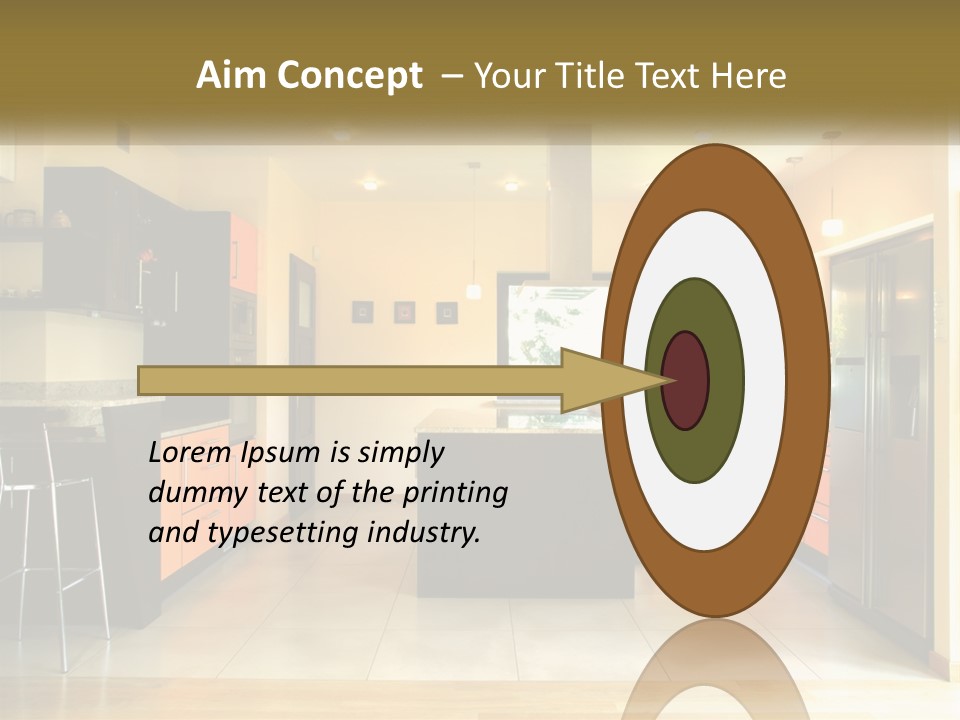 Kitchen In The Apartment PowerPoint Template