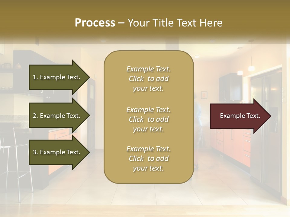 Kitchen In The Apartment PowerPoint Template