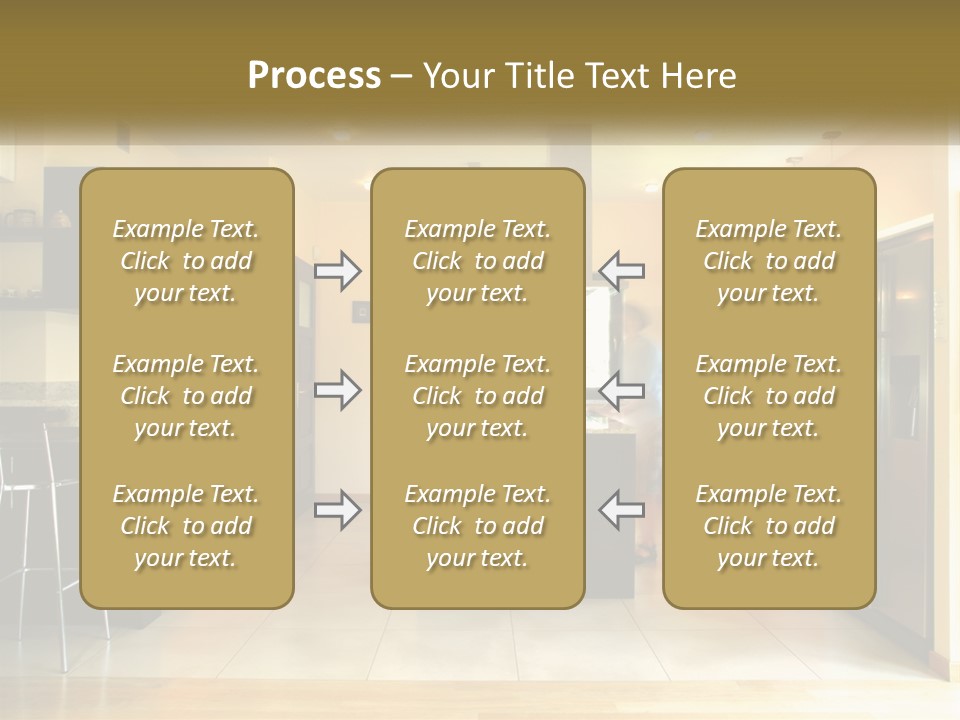 Kitchen In The Apartment PowerPoint Template