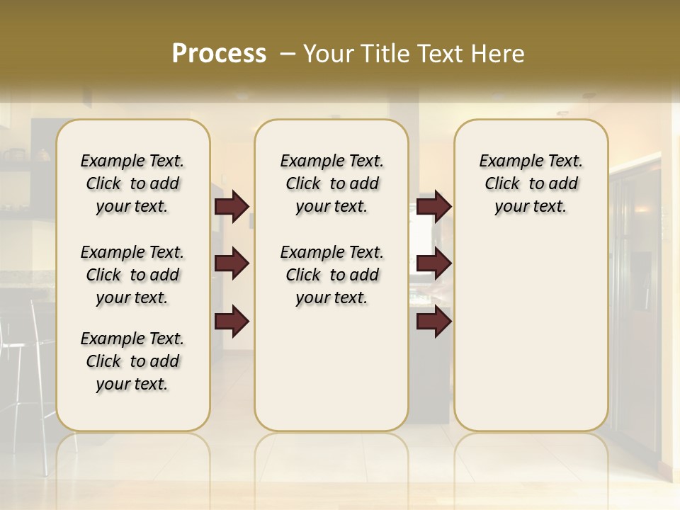 Kitchen In The Apartment PowerPoint Template
