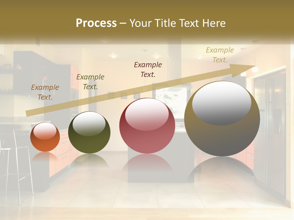 Kitchen In The Apartment PowerPoint Template