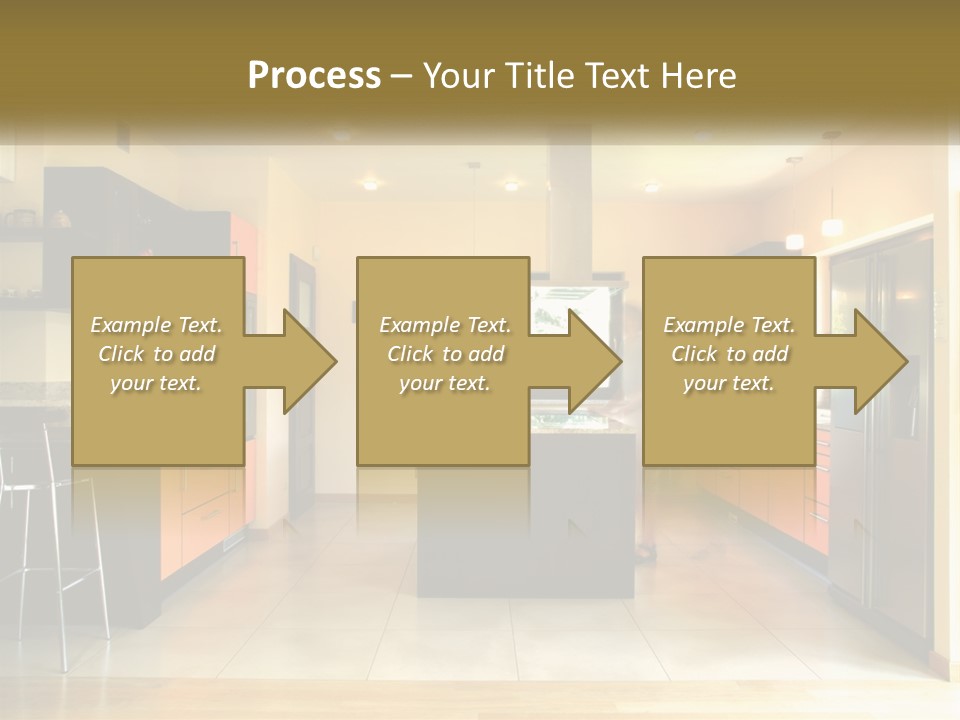 Kitchen In The Apartment PowerPoint Template