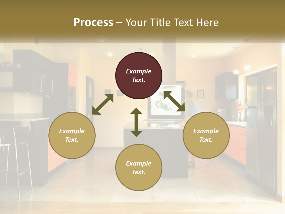 Kitchen In The Apartment PowerPoint Template