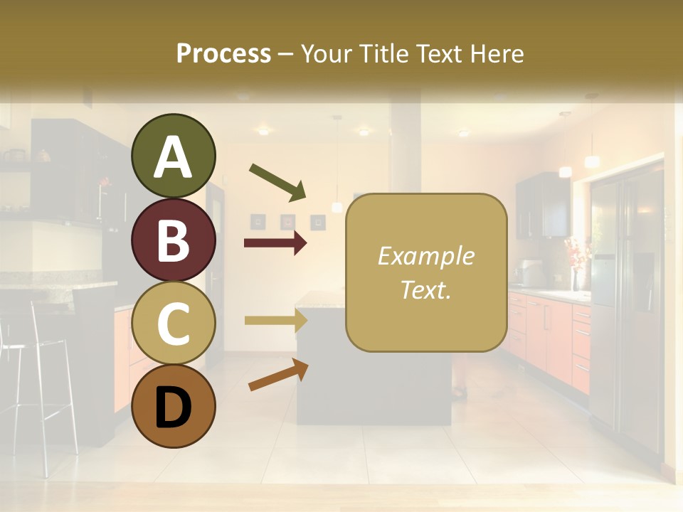 Kitchen In The Apartment PowerPoint Template