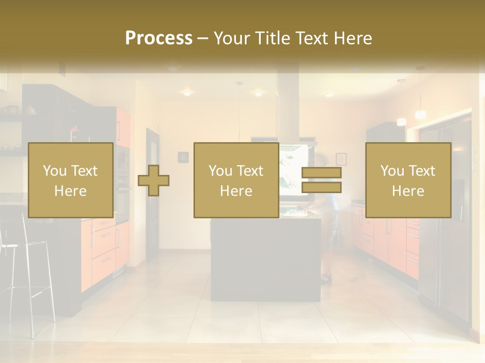 Kitchen In The Apartment PowerPoint Template