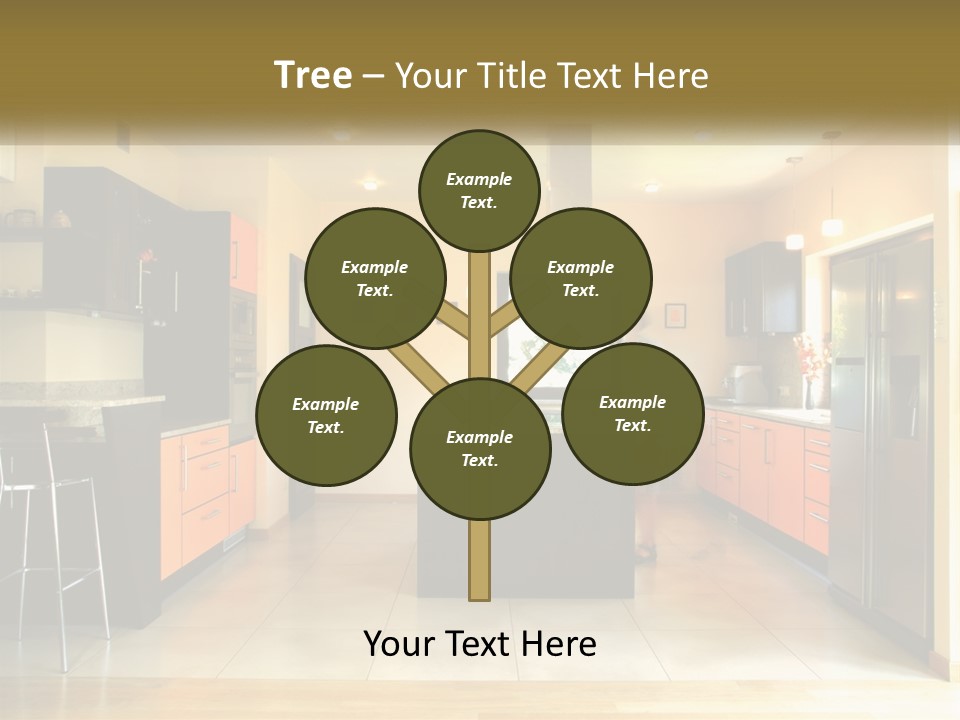 Kitchen In The Apartment PowerPoint Template