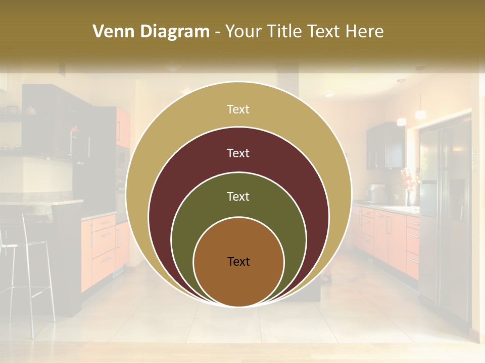 Kitchen In The Apartment PowerPoint Template