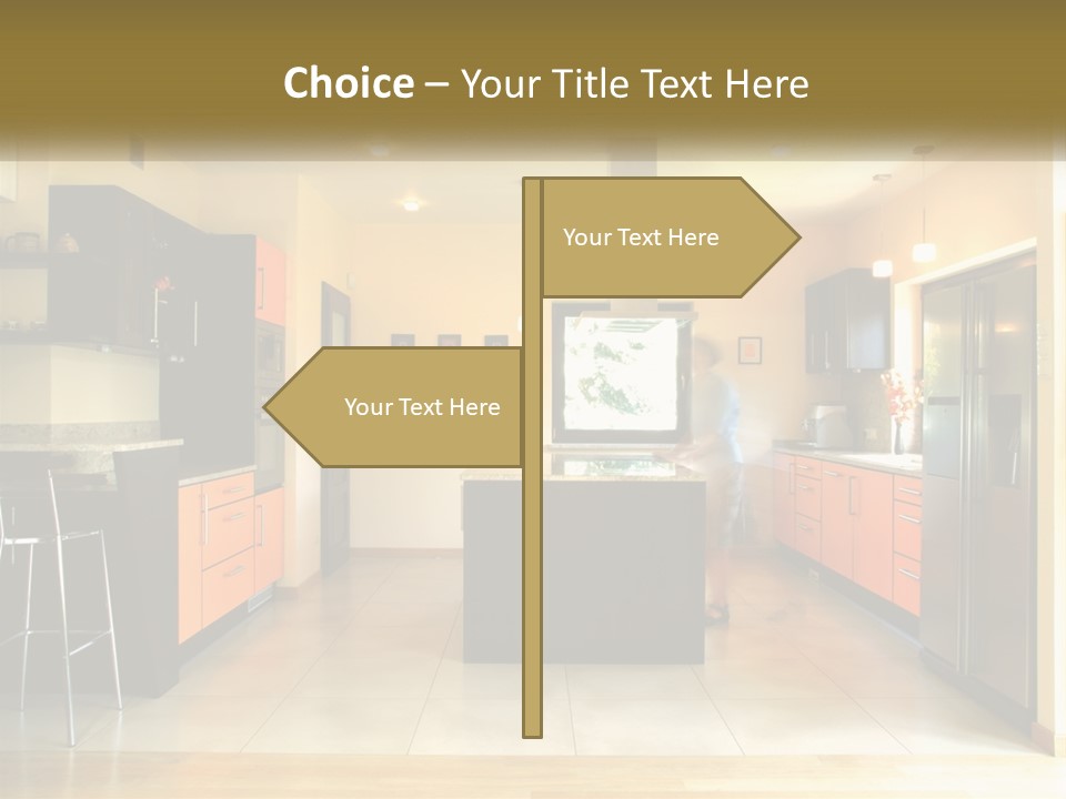 Kitchen In The Apartment PowerPoint Template