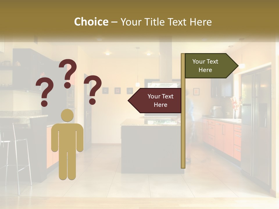 Kitchen In The Apartment PowerPoint Template