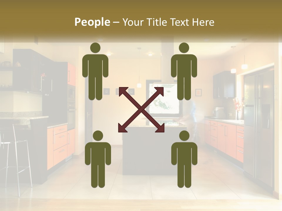 Kitchen In The Apartment PowerPoint Template