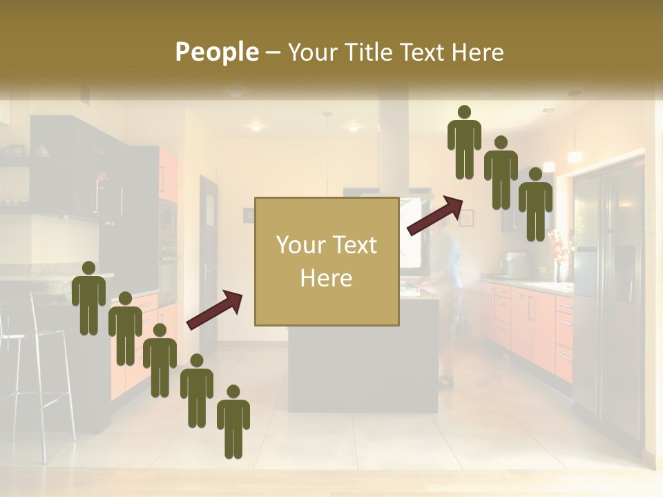 Kitchen In The Apartment PowerPoint Template