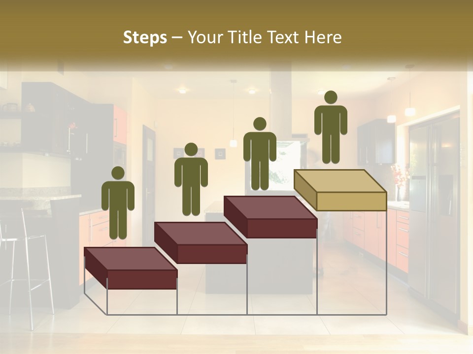 Kitchen In The Apartment PowerPoint Template