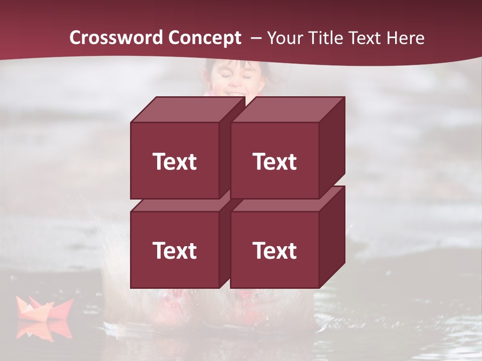 The Child Runs On Kalyuzh PowerPoint Template