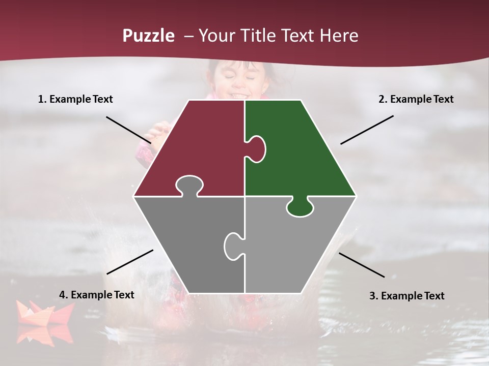 The Child Runs On Kalyuzh PowerPoint Template