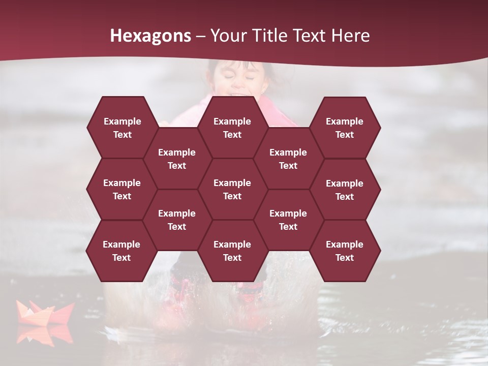 The Child Runs On Kalyuzh PowerPoint Template