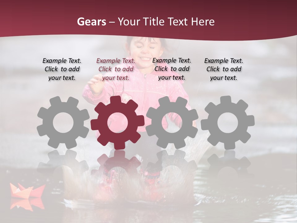 The Child Runs On Kalyuzh PowerPoint Template