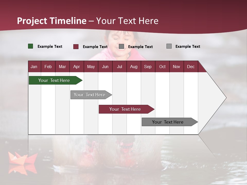 The Child Runs On Kalyuzh PowerPoint Template