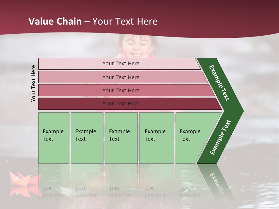 The Child Runs On Kalyuzh PowerPoint Template