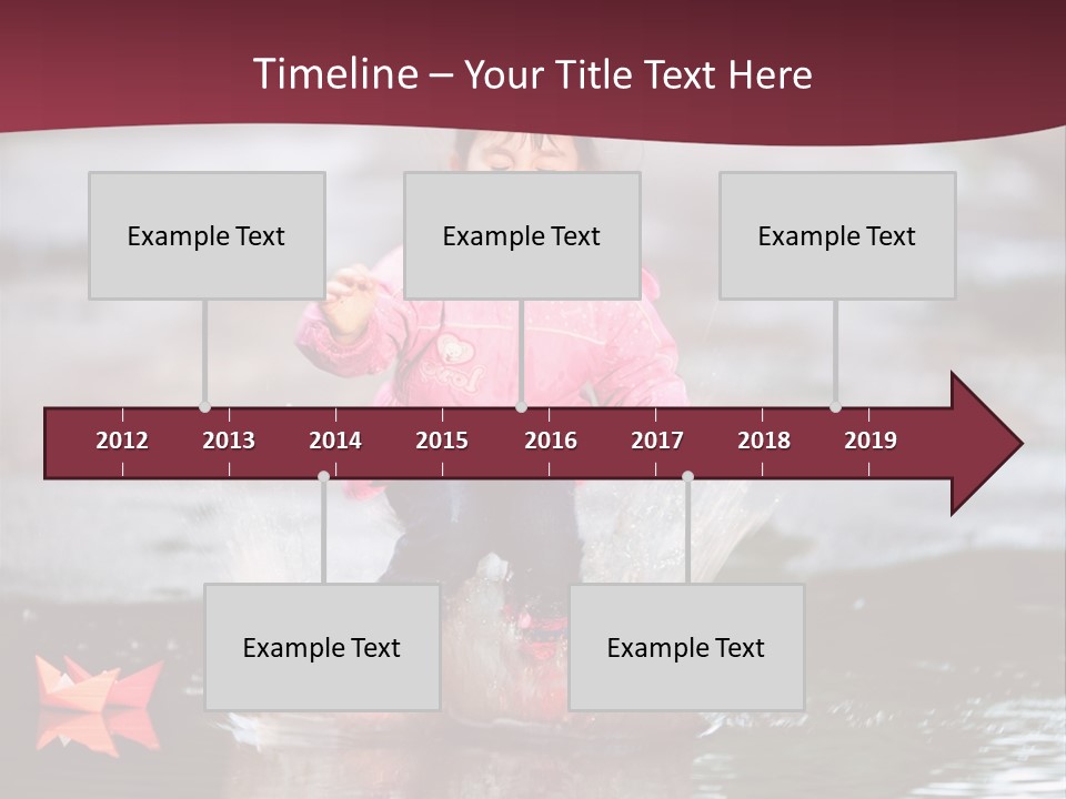 The Child Runs On Kalyuzh PowerPoint Template