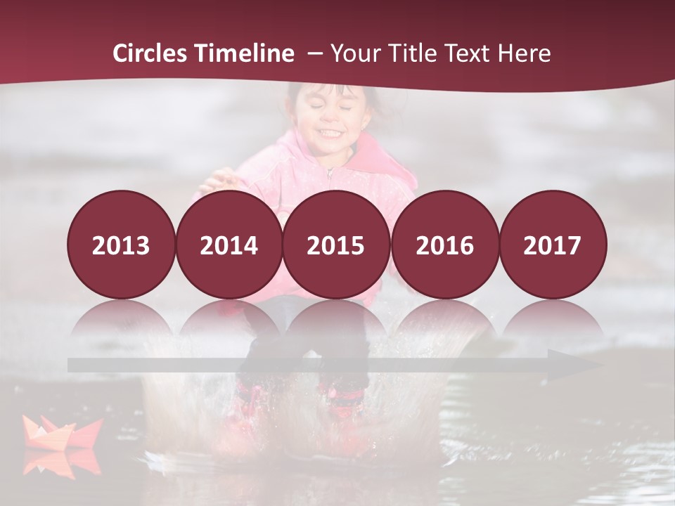 The Child Runs On Kalyuzh PowerPoint Template