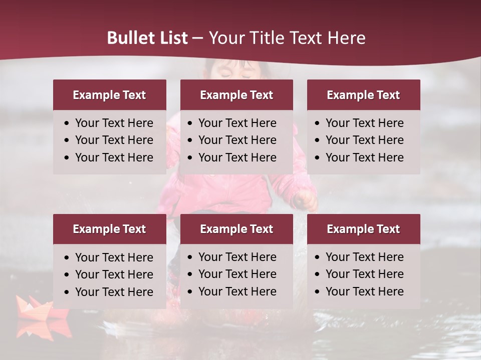 The Child Runs On Kalyuzh PowerPoint Template