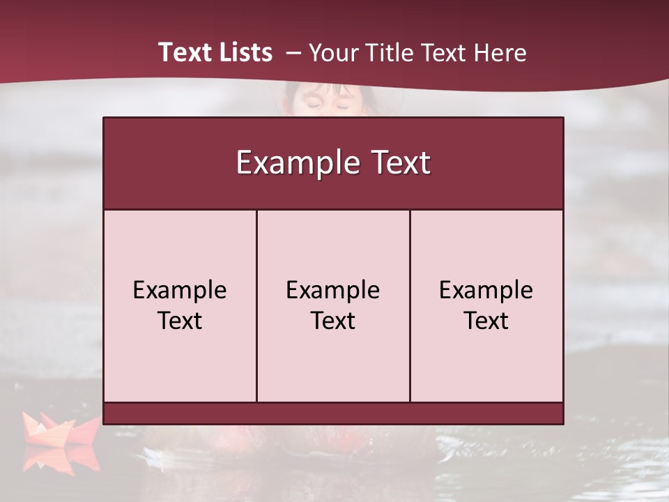 The Child Runs On Kalyuzh PowerPoint Template
