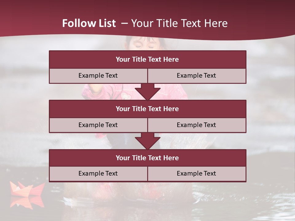 The Child Runs On Kalyuzh PowerPoint Template