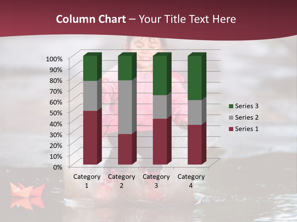 The Child Runs On Kalyuzh PowerPoint Template