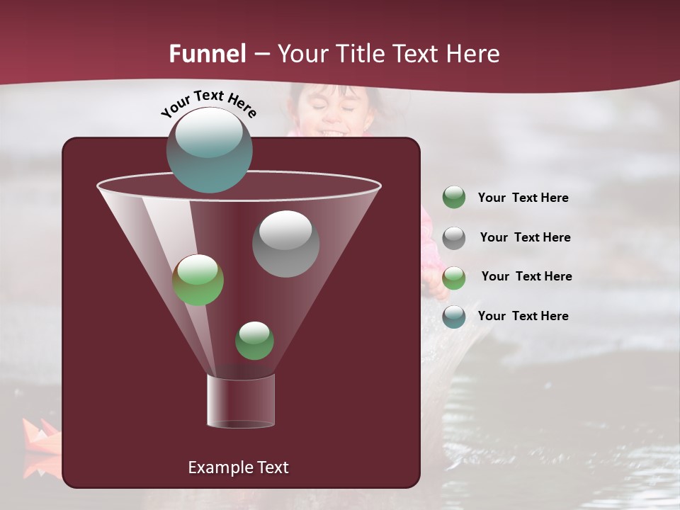 The Child Runs On Kalyuzh PowerPoint Template