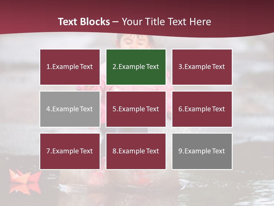 The Child Runs On Kalyuzh PowerPoint Template