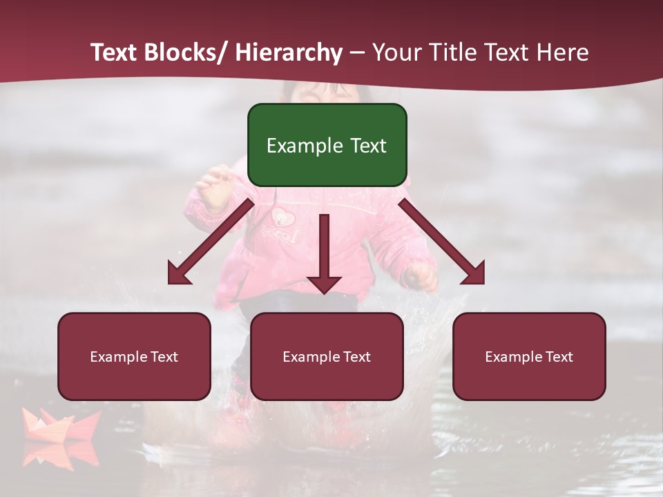 The Child Runs On Kalyuzh PowerPoint Template