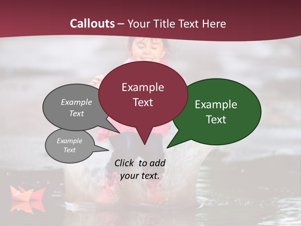 The Child Runs On Kalyuzh PowerPoint Template