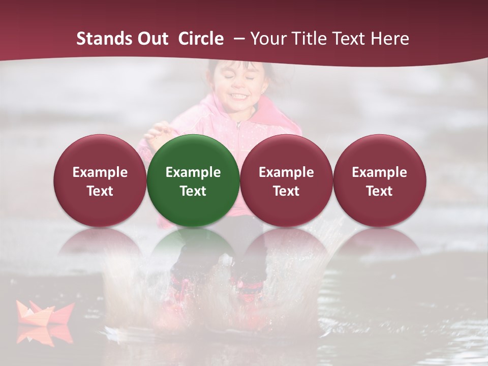 The Child Runs On Kalyuzh PowerPoint Template