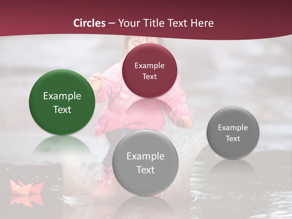 The Child Runs On Kalyuzh PowerPoint Template