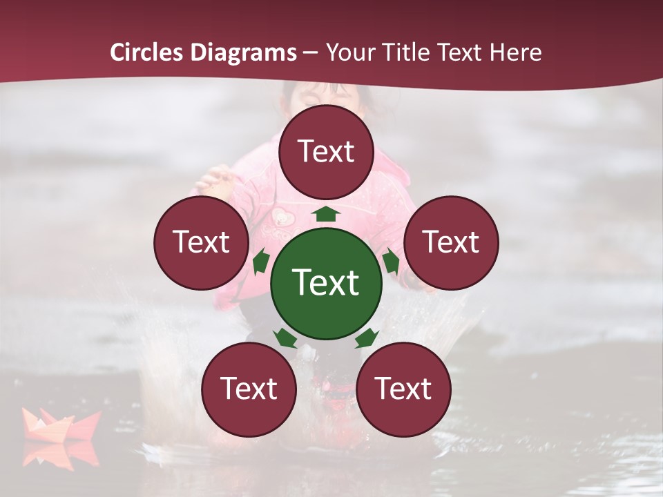 The Child Runs On Kalyuzh PowerPoint Template