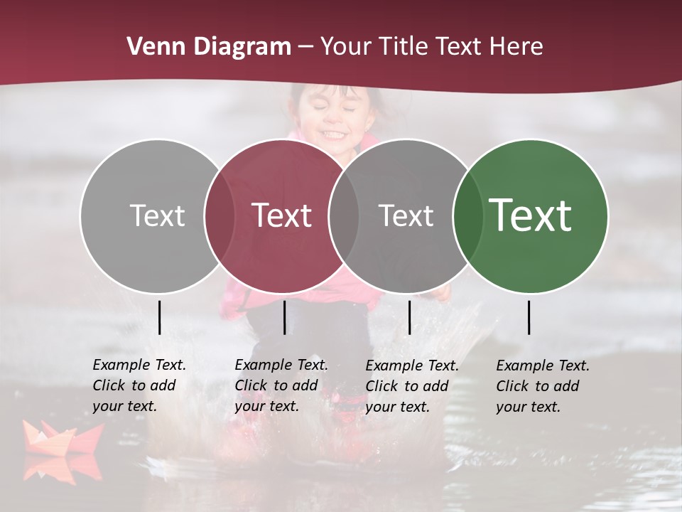 The Child Runs On Kalyuzh PowerPoint Template