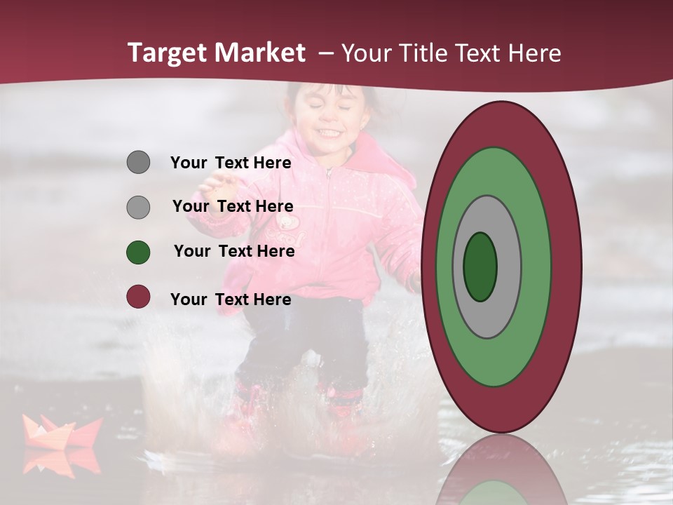 The Child Runs On Kalyuzh PowerPoint Template