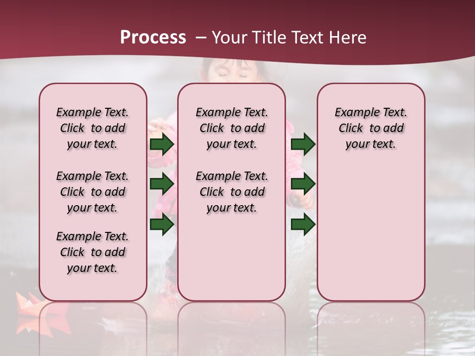 The Child Runs On Kalyuzh PowerPoint Template