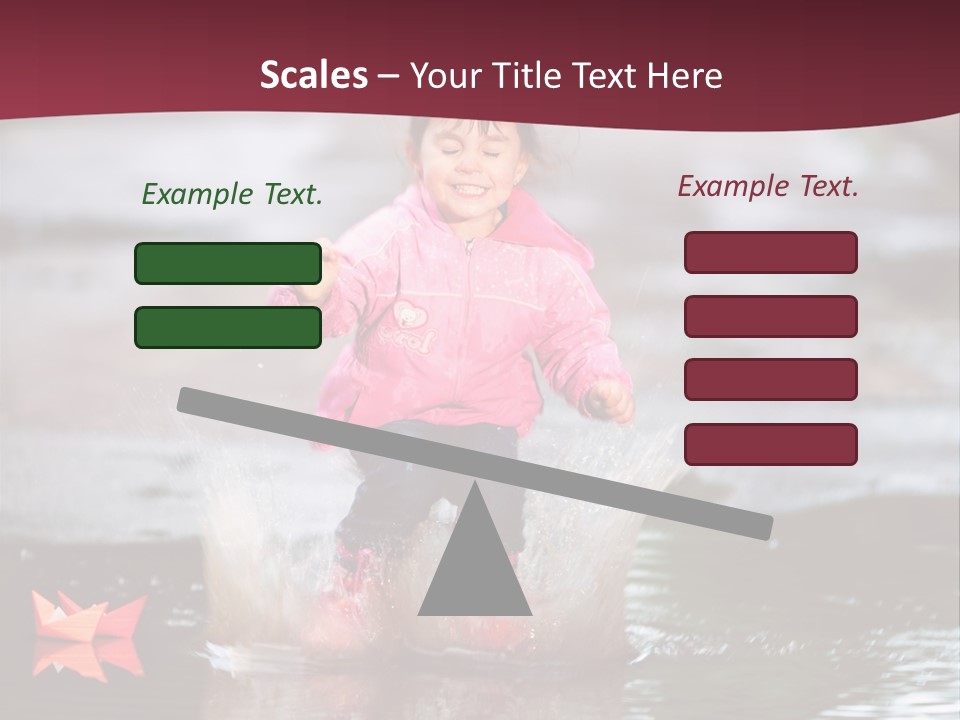 The Child Runs On Kalyuzh PowerPoint Template