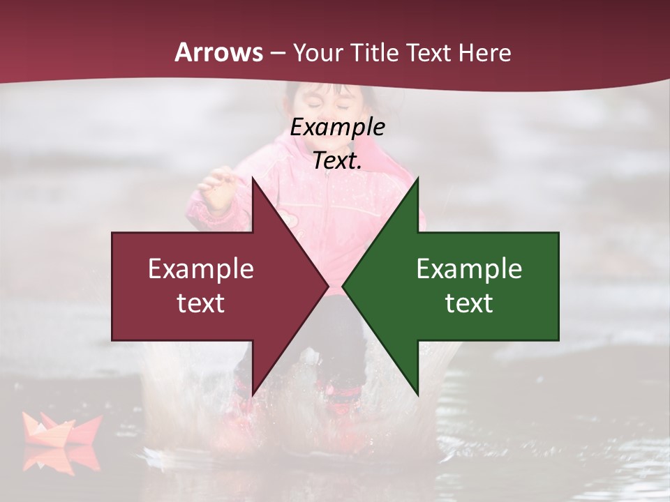 The Child Runs On Kalyuzh PowerPoint Template