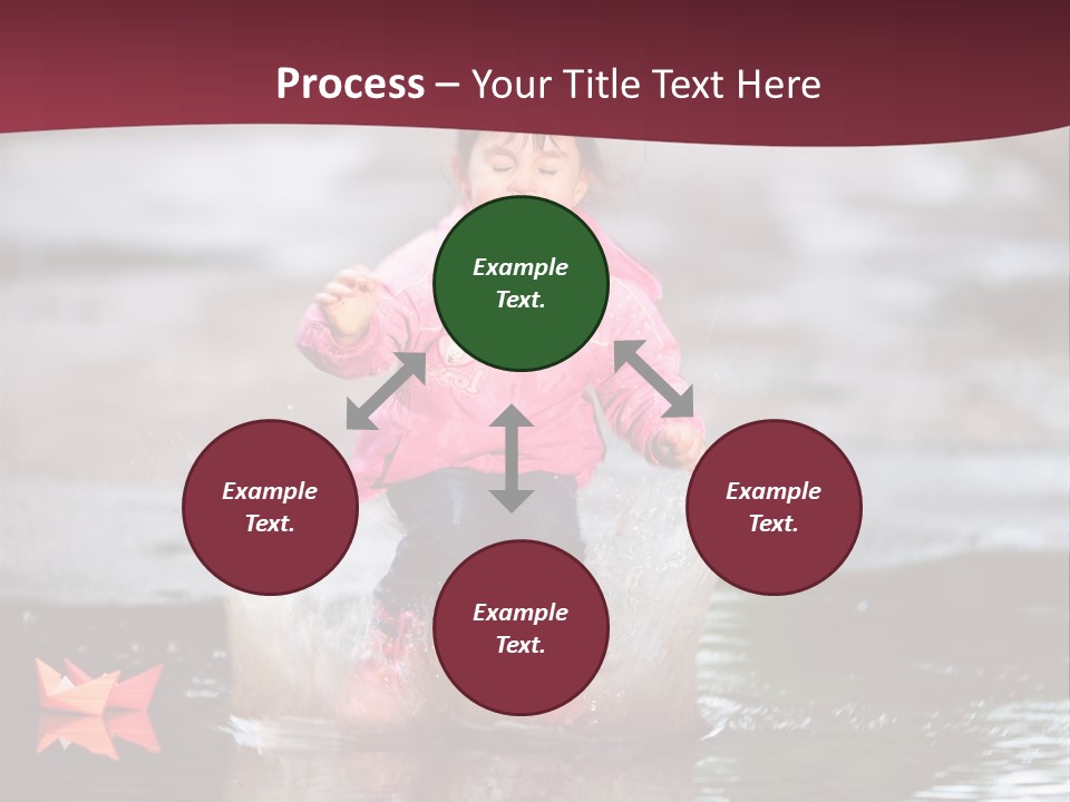 The Child Runs On Kalyuzh PowerPoint Template