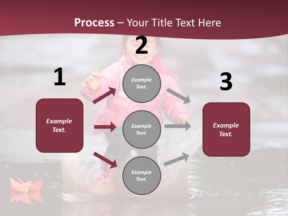 The Child Runs On Kalyuzh PowerPoint Template