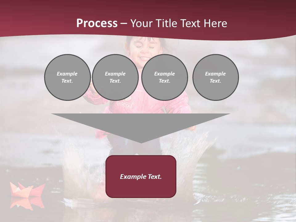 The Child Runs On Kalyuzh PowerPoint Template