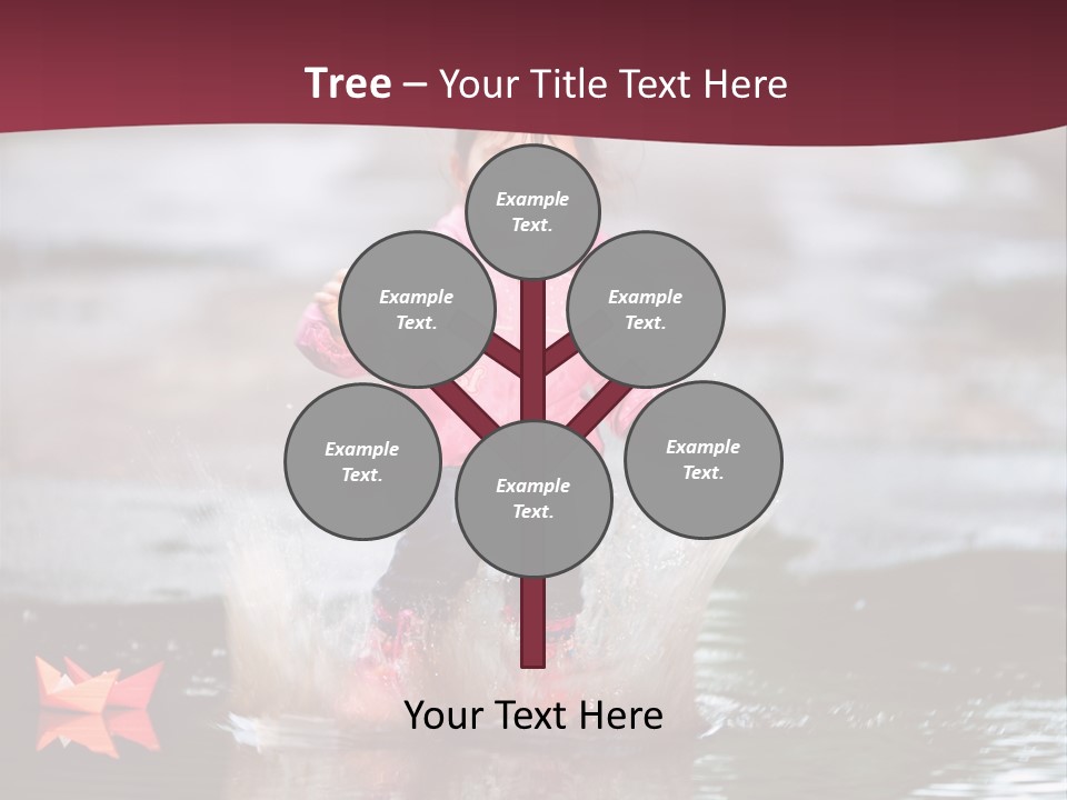 The Child Runs On Kalyuzh PowerPoint Template