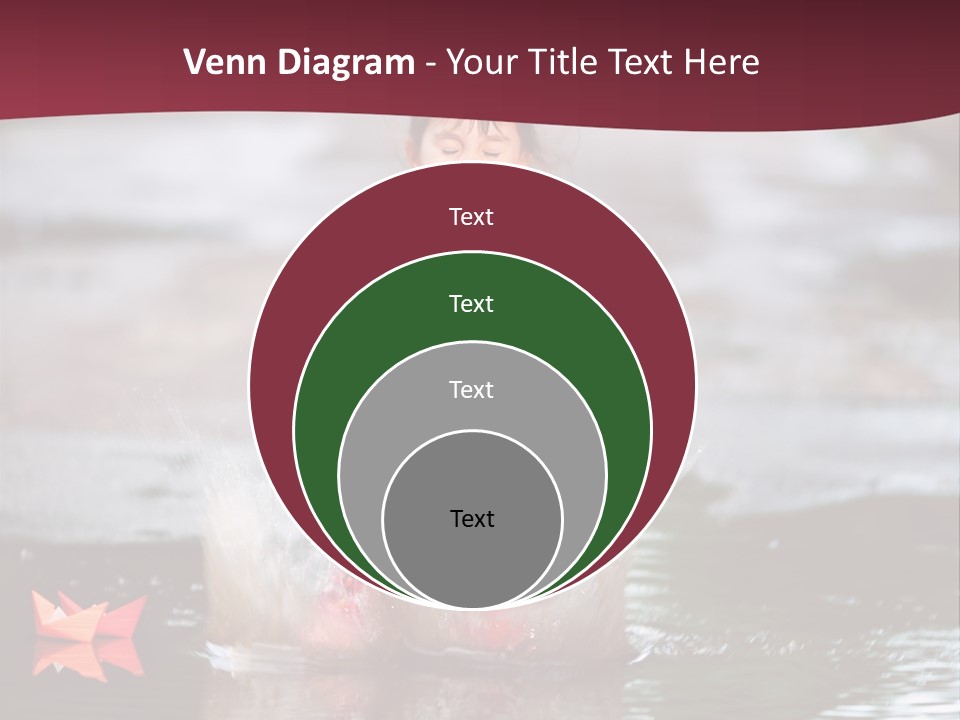 The Child Runs On Kalyuzh PowerPoint Template